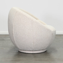 Clara Boucle Swivel Accent Chair